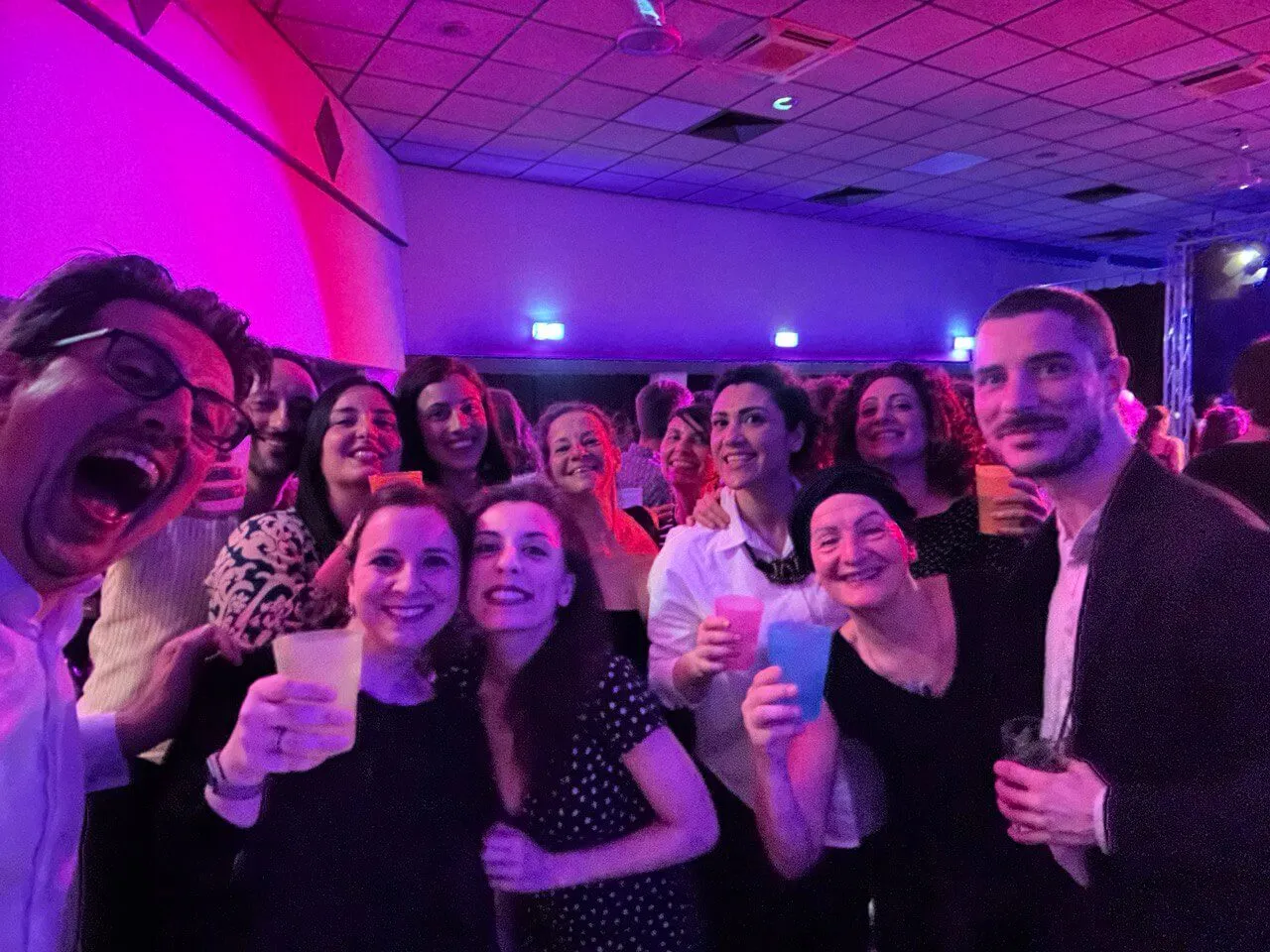Gruppo di allievi dei corsi di tango